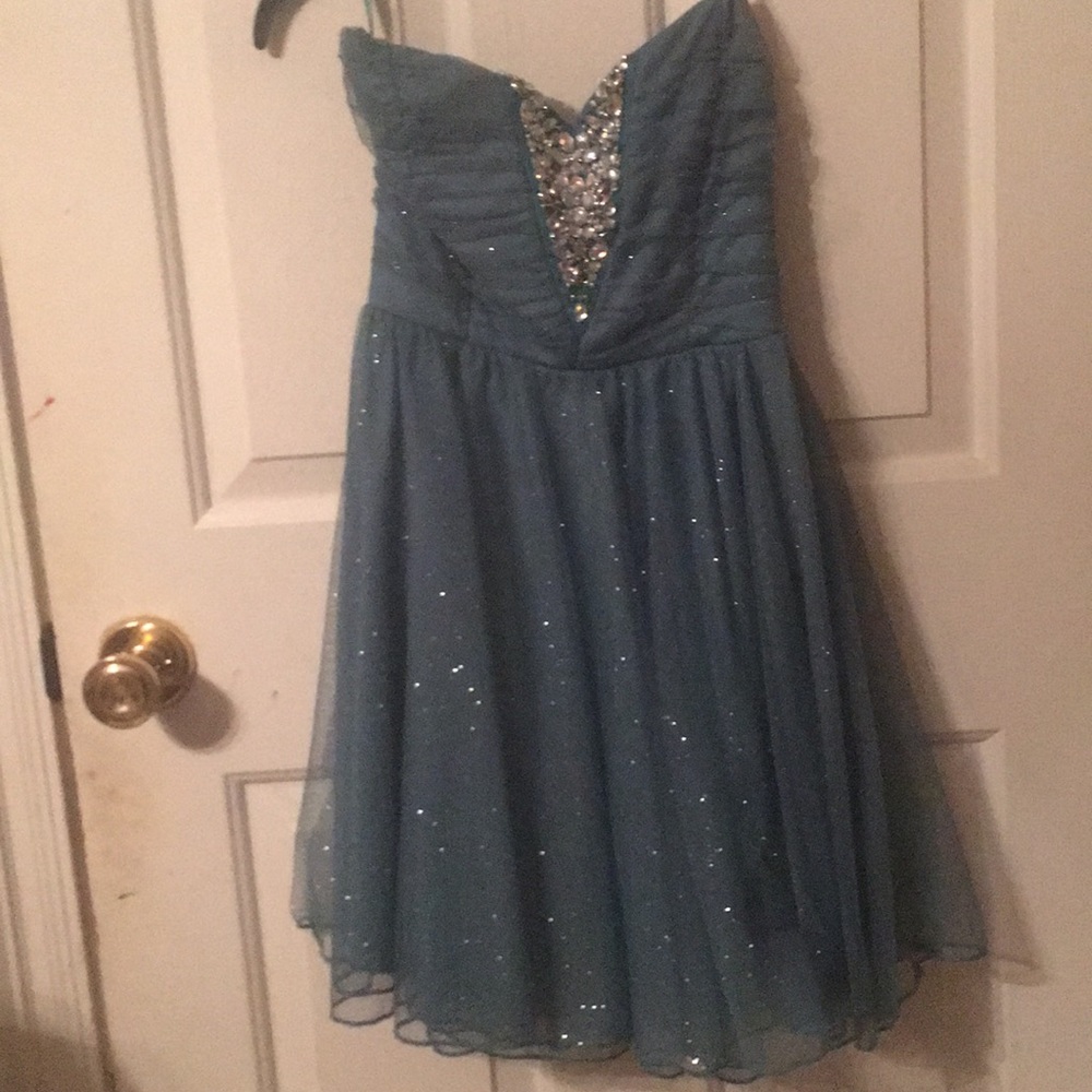 Short Seafooam Homecoming/Prom Dress